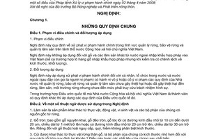 Nghị định 99/2009/NĐ-CP xử phạt vi phạm hành chính trong lĩnh vực quản lý bảo vệ rừng lâm sản