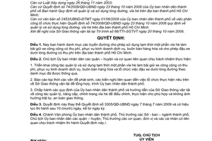 Quyết định 5010/QĐ-UBND danh mục các tuyến đường cho phép sử dụng tạm thời phần vỉa hè làm bãi giữ xe công cộng có thu phí