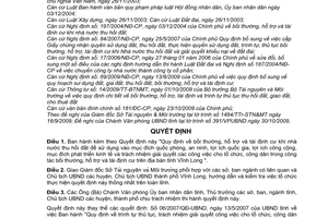 Quyết định 20/2009/QĐ-UBND bồi thường, hỗ trợ tái định cư khi nhà nước thu hồi đất sử dụng vào mục đích quốc phòng, an ninh