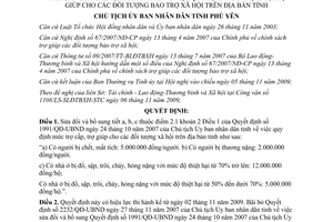 Quyết định 2102/QĐ-UBND 2009 sửa đổi Quyết định 1991/QĐ-UBND 2007 tỉnh Phú Yên