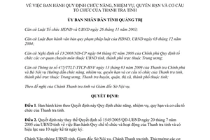 Quyết định 29/2009/QĐ-UBND chức năng nhiệm vụ quyền hạn Thanh tra tỉnh Quảng Trị