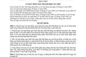 Quyết định 61/2009/QĐ-UBND chuyển giao hợp đồng, giao dịch liên quan