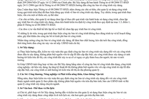 Chỉ thị 07/2009/CT-UBND tăng cường công tác bảo trì công trình xây dựng