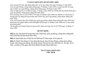 Quyết định 13/2009/QĐ-UBND kế hoạch thực hiện chiến lược quốc gia phòng, chống tham nhũng đến năm 2020