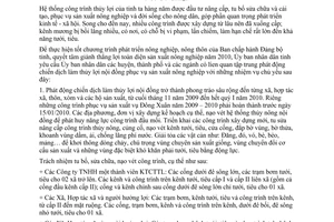 Chỉ thị 17/2009/CT-UBND phát động chiến dịch làm thuỷ lợi nội đồng Nam Định