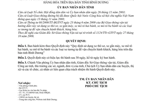 Quyết định 73/2009/QĐ-UBND sử dụng xe thô sơ, gắn máy, mô tô hai bánh, ba bánh các loại xe tương tự vận chuyển hành khách, hàng hóa