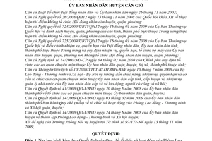Quyết định 26/2009/QĐ-UBND Quy chế tổ chức hoạt động Phòng Lao động - Thương binh Xã hội  huyện Cần Giờ