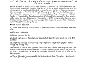 Thông tư 35/2009/TT-BLĐTBXH hướng dẫn mức lương tối thiểu vùng công ty nhà nước  công ty trách nhiệm hữu hạn một thành viên