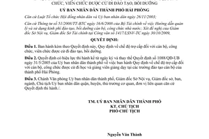 Quyết định 2318/QĐ-UB năm 2009 Quy định chế độ trợ cấp đối với cán bộ công chức