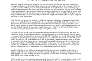 Chỉ thị 14/2009/CT-UBND công tác quốc phòng địa phương An Giang