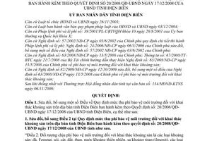 Quyết định 16/2009/QĐ-UBND sửa đổi mức thu phí bảo vệ môi trường