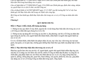 Thông tư 64/2009/TT-BCA thực hiện dân chủ trong cơ sở y tế Công an nhân dân