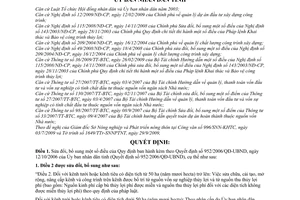 Quyết định 61/2009/QĐ-UBND sửa đổi Quyết định 952/2006/QĐ-UBND