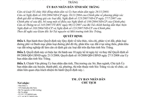 Quyết định 41/2009/QĐ-UBND  tiêu thức, tiêu chí, phân vị trí đất, đường phố làm cơ sở định giá các loại đất
