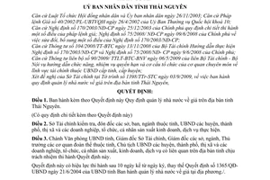 Quyết định 33/2009/QĐ-UBND Quy định quản lý nhà nước giá