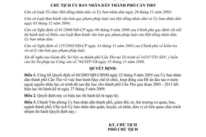 Quyết định 3456/QĐ-UBND công bố văn bản của UBND Cần Thơ hết hiệu lực