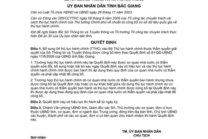 Quyết định 119/QĐ-UBND bổ sung thủ tục hành chính