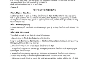 Luật tần số vô tuyến điện năm 2009