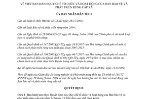 Quyết định 32/2009/QĐ-UBND tổ chức hoạt động Ban bảo vệ Phát triển rừng cấp xã Đắk Lắk