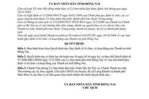 Quyết định 81/2009/QĐ-UBND  tổ chức hoạt động Thanh tra tỉnh Đồng Nai