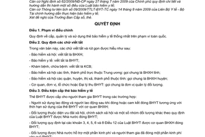 Quyết định 1359/QĐ-BHXH  cấp quản lý sử dụng thẻ bảo hiểm y tế