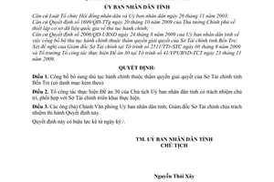 Quyết định 2923/QĐ-UBND  công bố bổ sung thủ tục hành chính