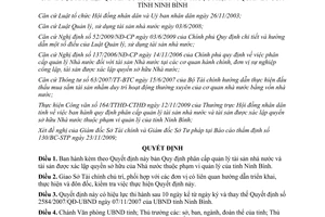 Quyết định 32/2009/QĐ-UBND Quy định phân cấp quản lý tài sản nhà nước