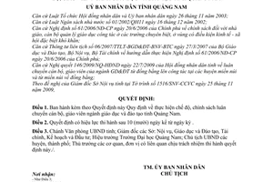 Quyết định 42/2009/QĐ-UBND chế độ, chính sách luân chuyển cán bộ, giáo viên