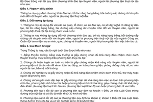 Thông tư 32/2009/TT-BGTVT chương trình đào tạo thuyền viên, người lái phương tiện thuỷ nội địa