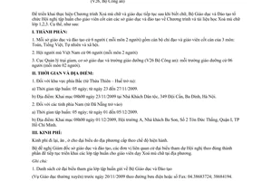 Công văn 9721/BGDĐT-GDTX  tập huấn Chương trình  tài liệu học Xoá mù chữ lớp 1,2,3