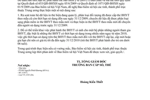 Công văn 3996/BHXH-CST cấp thẻ BHYT theo mẫu  mã thẻ mới