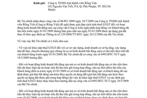 Công văn 15663/BTC-TCT giá tính thuế giá trị gia tăng hoạt động kinh doanh BĐS