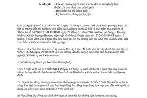 Công văn 1424/SNV-CCVC đối tượng tham gia bảo hiểm thất nghiệp