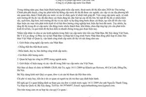 Công văn 132/BXD-HTQT mời tham dự hội thảo Việt-Nhật quản lý vận hành công trình cấp nước đô thị