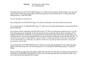 Công văn 11613/STC-BVG đơn giá thuê đất Ngân hàng Nông nghiệp