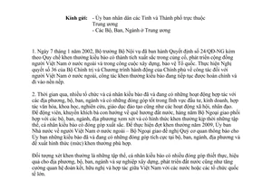 Công văn 1019/UBNV-V1 khen thưởng kiều bào có thành tích trong xây dựng, bảo vệ Tổ quốc năm 2009