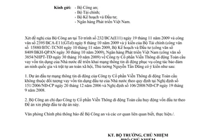 Công văn 8536/VPCP-KTTH Công ty Cổ phần Viễn Thông di động Toàn cầu