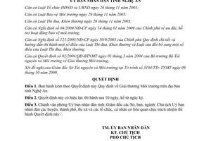 Quyết định 111/2009/QĐ-UBND Quy định Giải thưởng Môi trường