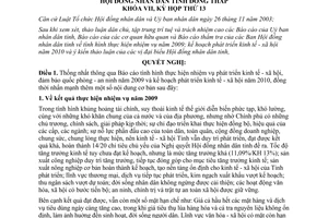 Nghị quyết 22/2009/NQ-HĐND hương hướng nhiệm vụ 2010 Đồng Tháp