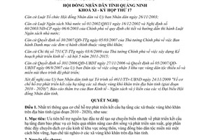 Nghị quyết  14/2009/NQ-HĐND hỗ trợ phát triển hạ tầng xã khó khăn Quảng Ninh