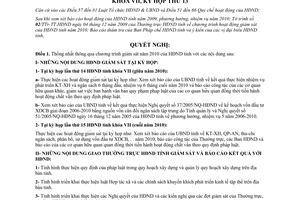 Nghị quyết 23/2009/NQ-HĐND Chương trình giám sát của HĐND Đồng Tháp 2010