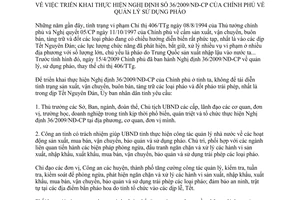 Chỉ thị 19/2009/CT-UBND thực hiện 36/2009/NĐ-CP quản lý sử dụng pháo Quảng Bình