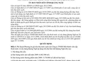 Quyết định 57/2009/QĐ-UBND giá tiêu thụ nước sạch