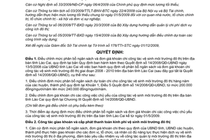 Quyết định 4266/QĐ-UBND năm 2009 điều chỉnh định mức phân bổ ngân sách đơn giá