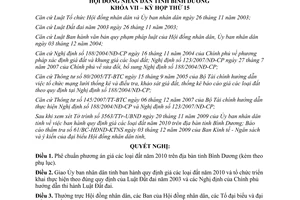 Nghị quyết 36/2009/NQ-HĐND7 phương án giá đất năm 2010