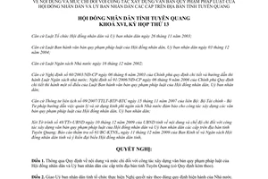 Nghị quyết 28/2009/NQ-HĐND nội dung chi xây dựng văn bản Tuyên Quang