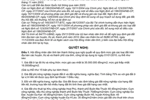 Nghị quyết 17/2009/NQ-HĐND giá các loại đất trên địa bàn các huyện, thị xã thành phố năm 2010