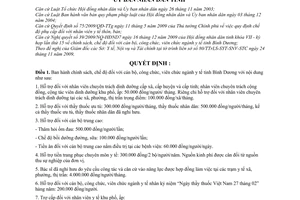 Quyết định 85/2009/QĐ-UBND chính sách, chế độ cán bộ, công chức, viên chức ngành y tế tỉnh Bình Dương