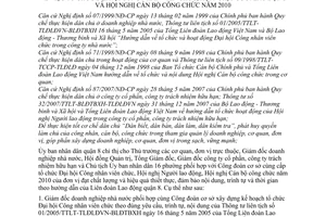 Chỉ thị 04/2009/CT-UBND tổ chức Đại hội Công nhân viên chức, Hội nghị Người lao động Cán bộ công chức năm 2010