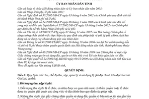 Quyết định 38/2009/QĐ-UBND chế độ thu, nộp, quản lý sử dụng lệ phí địa chính trên địa bàn tỉnh Gia Lai